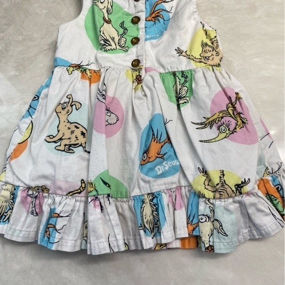 Dr. Seuss 18M Ruffle Dress Sleeveless 18 Months - Picture 7 of 14